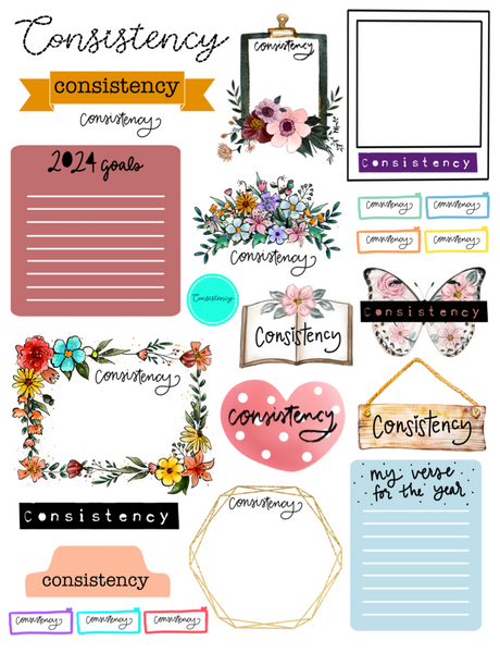 "Word of the Year" Personalized Printable