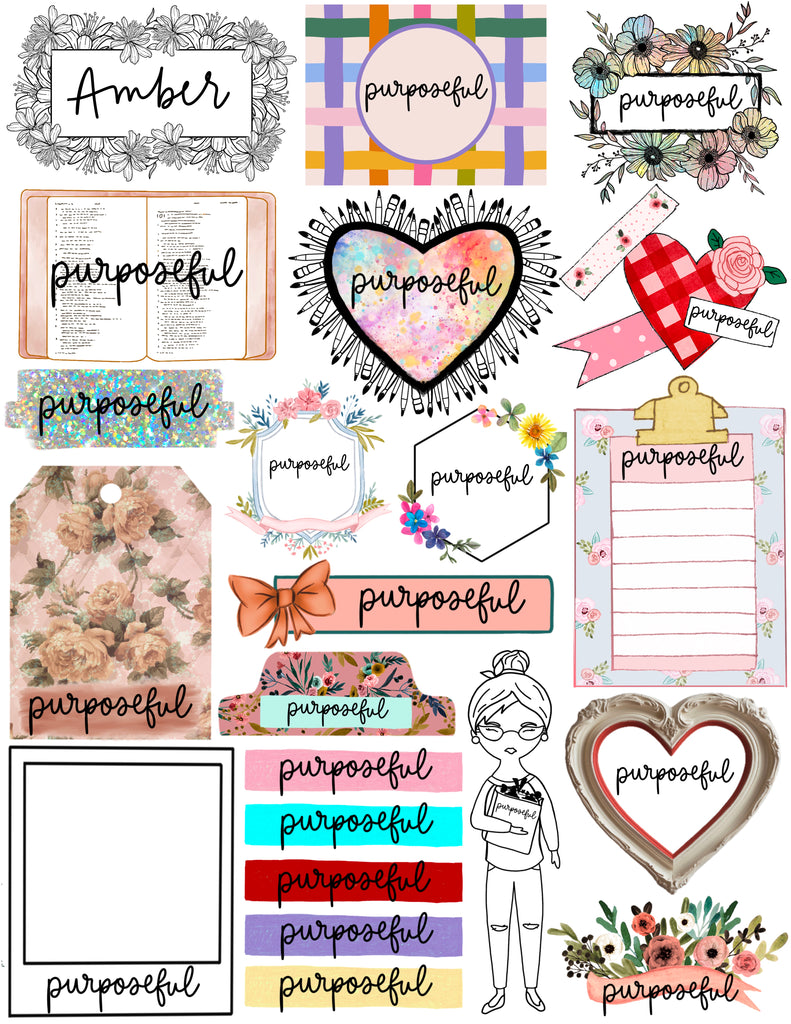 "Word of the Year" Personalized Printable